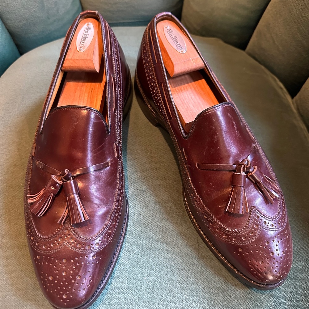 Allen Edmunds Wing Tip Tassel Loafer 10.5 EEE